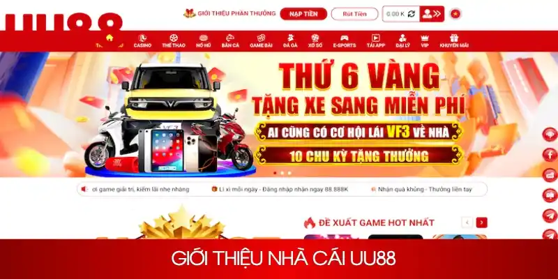 Giới thiệu chung về nhà cái uy tín UU88