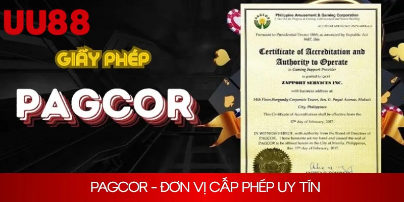 PAGCOR - Đơn vị cấp phép uy tín, minh bạch trên thị trường